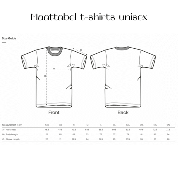 verschijn-maattabel-duurzame-christelijke-kleding
