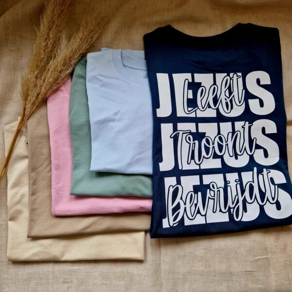 jezus christelijk shirt verschijn duurzame kleding