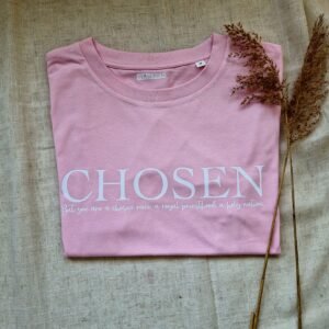 chosen christelijk shirt verschijn duurzame kleding