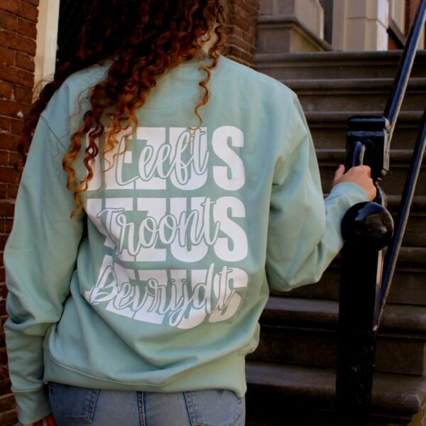 jezus christelijk sweater verschijn duurzame kleding