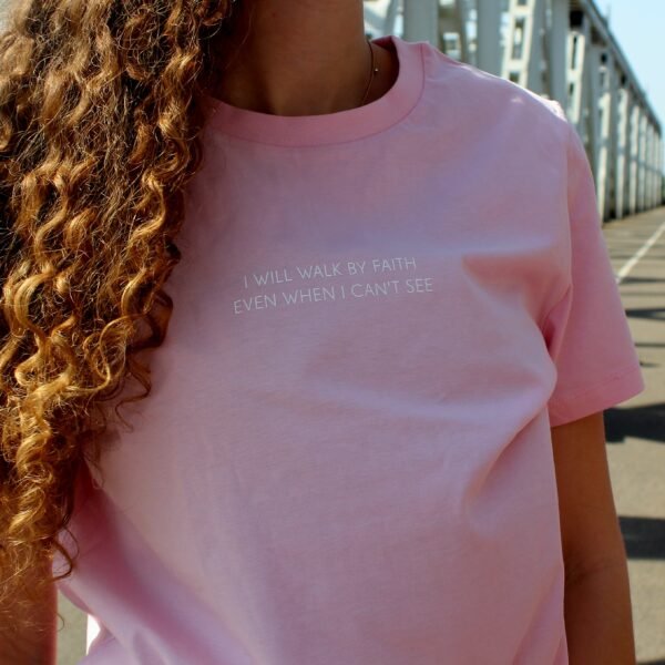 3i will walk by faith shirt dames verschijn