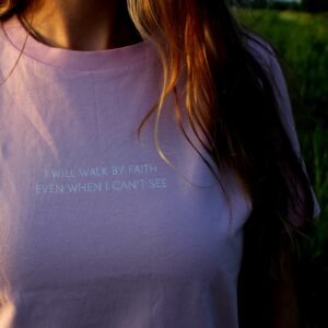 i will walk by faith shirt dames verschijn